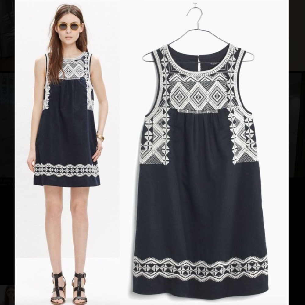 Madewell Embroidered Stitchtake Dress (SZ XS)